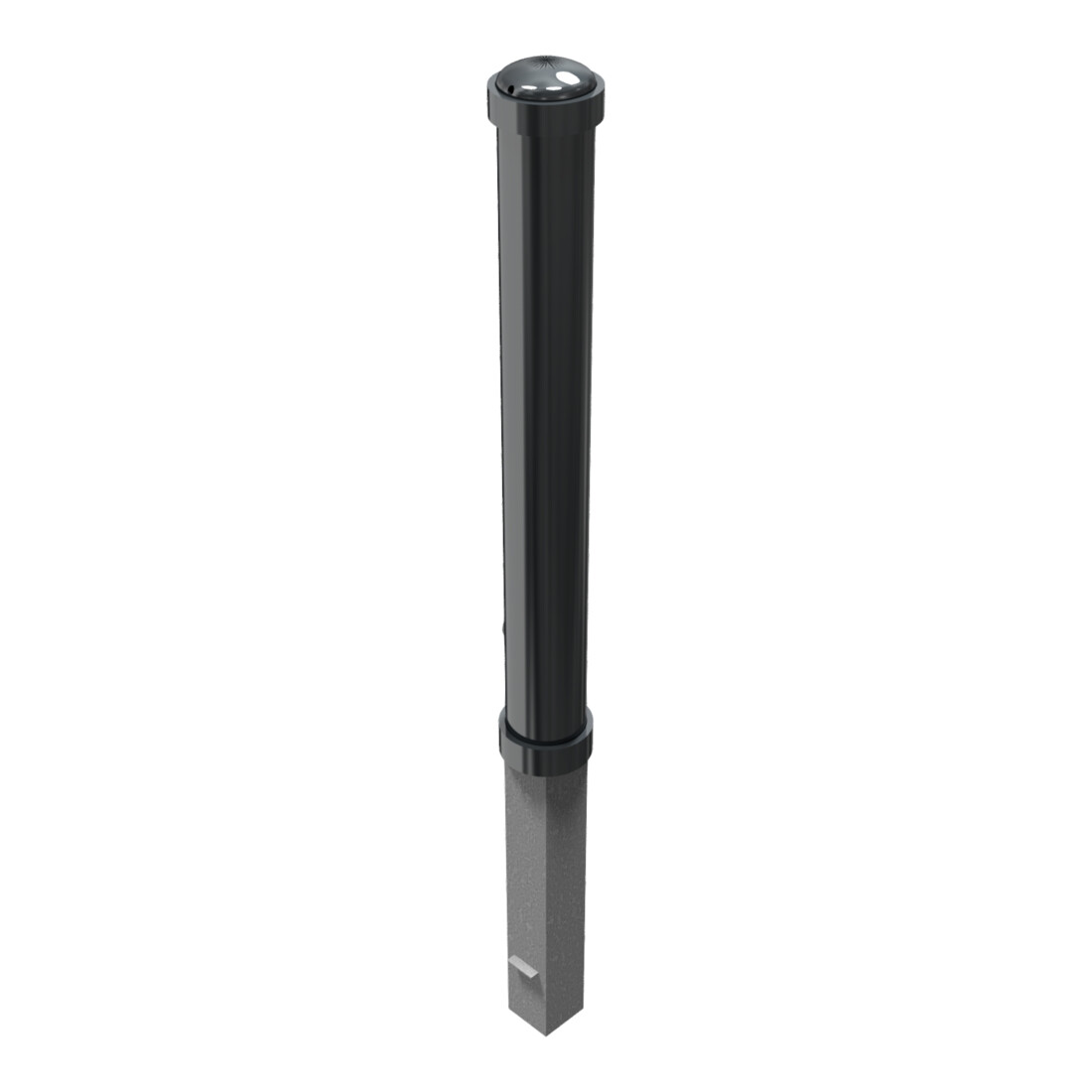 Schake Stilpoller Typ 497FB, herausnehmbar + Dreikantverschluß, Ø 108mm + Zierringen, beschichtet,