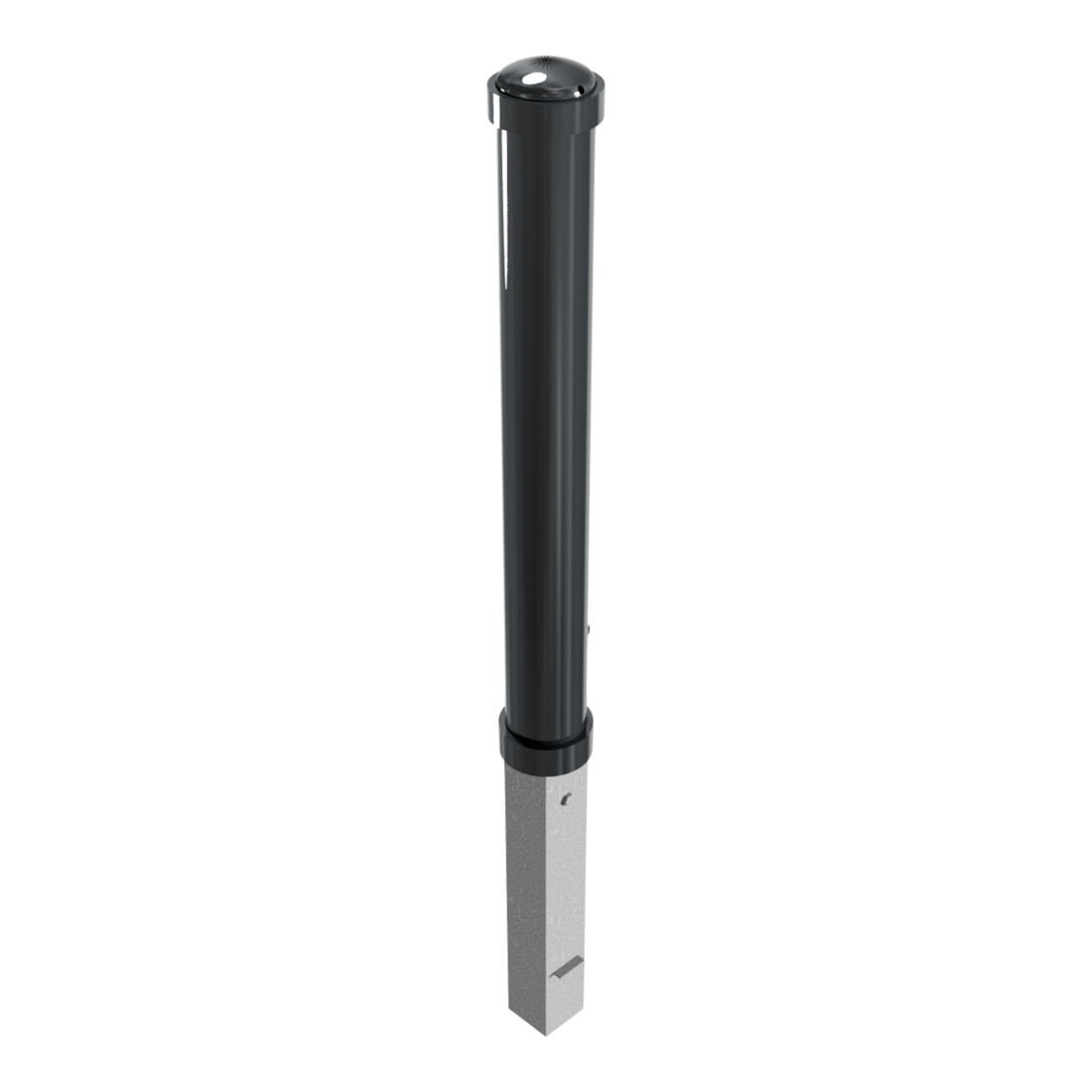 Schake Stilpoller Typ 497FB, herausnehmbar + Dreikantverschluß, Ø 108mm + Zierringen, beschichtet,