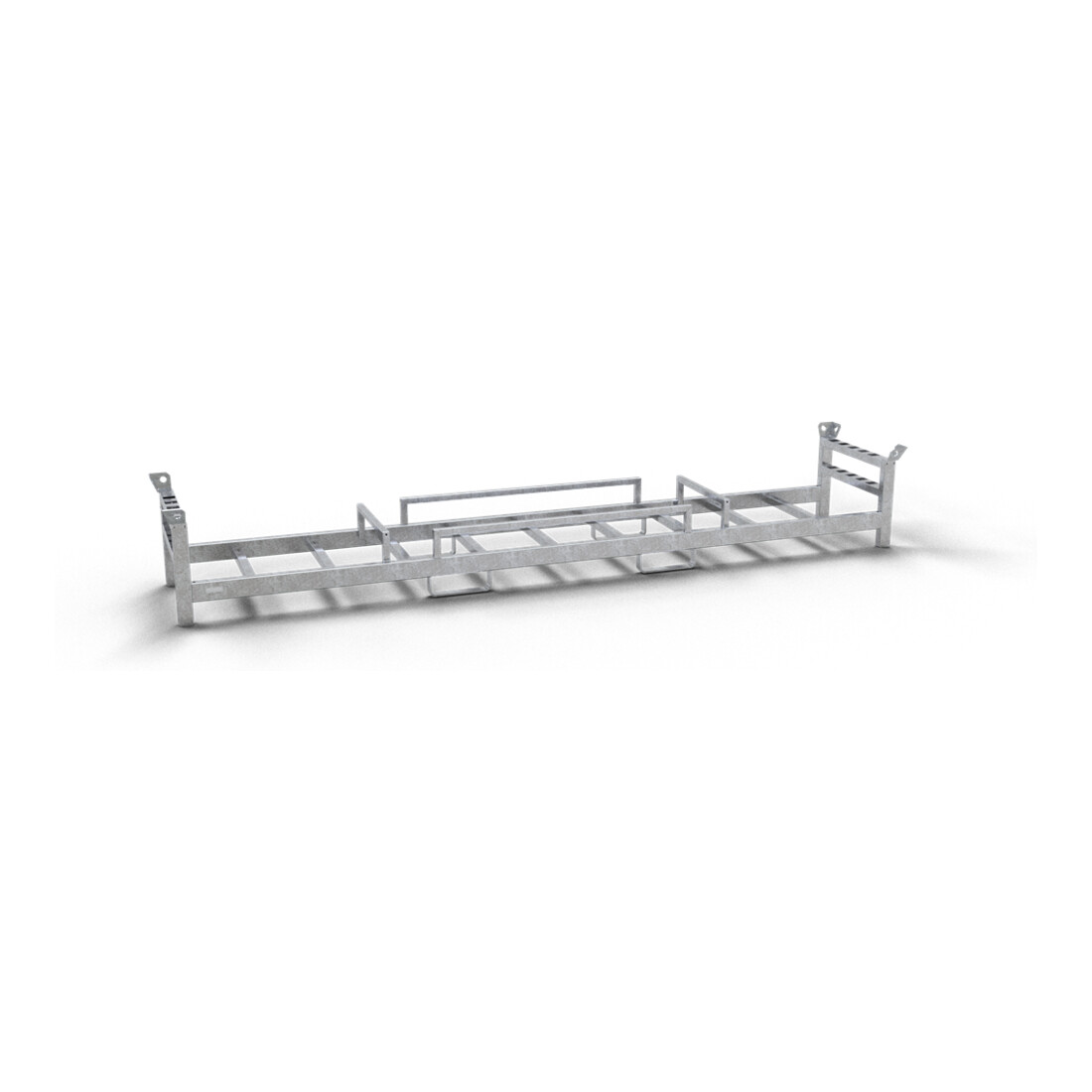 Schake Twintraverse für 10 Bauzäune und 10 Fußplatten