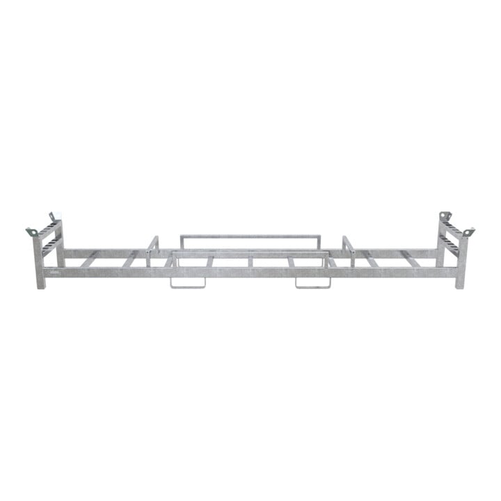 Schake Twintraverse für 10 Bauzäune und 10 Fußplatten