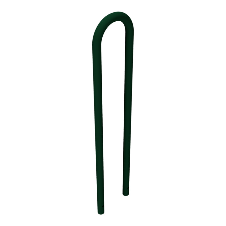Schake Universalbügel aus Stahlrohr Ø 48 x 2,5 mm Breite: 300 mm, Höhe: 1400 mm, beschichtet, RAL 6005 zum Einbetonieren