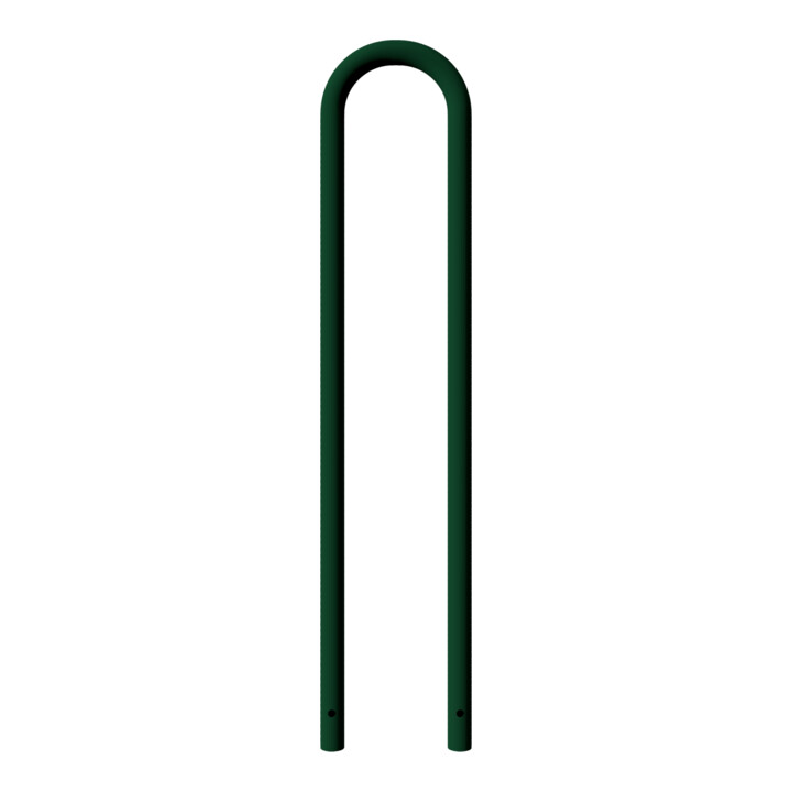 Schake Universalbügel aus Stahlrohr Ø 48 x 2,5 mm Breite: 300 mm, Höhe: 1400 mm, beschichtet, RAL 6005 zum Einbetonieren