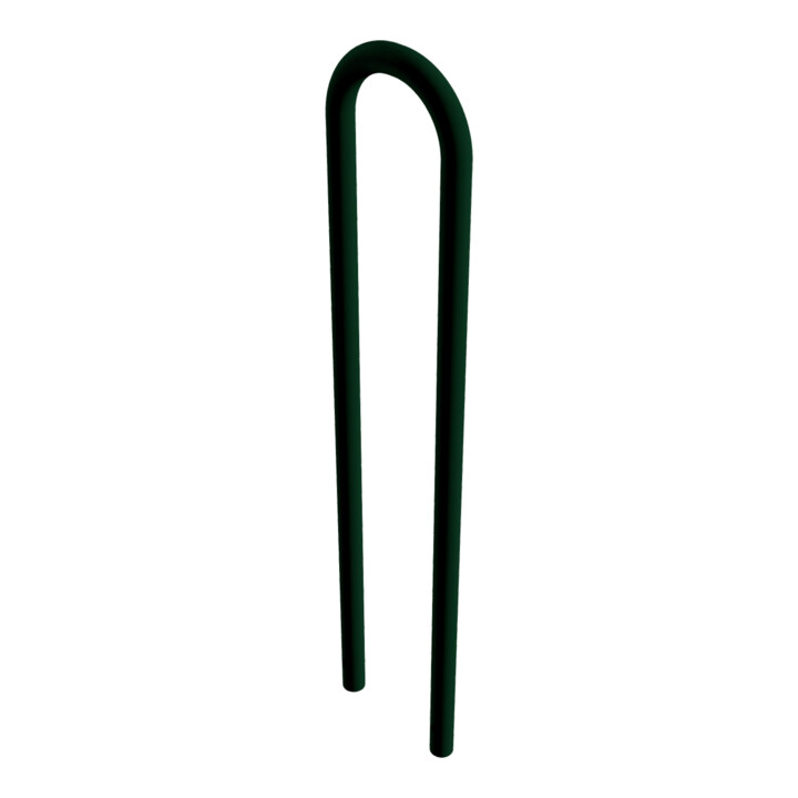 Schake Universalbügel aus Stahlrohr Ø 48 x 2,5 mm Breite: 300 mm, Höhe: 1400 mm, beschichtet, RAL 6005 zum Einbetonieren