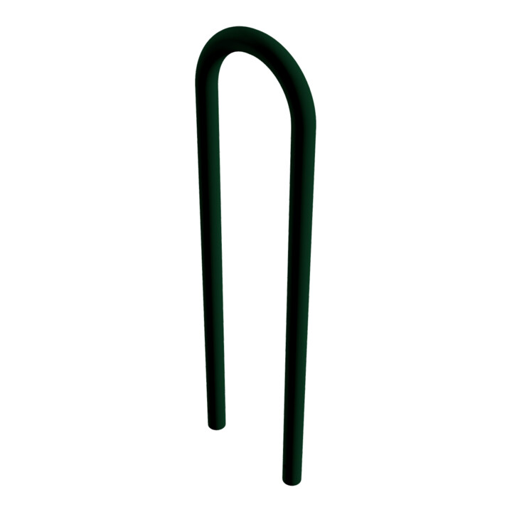 Schake Universalbügel aus Stahlrohr Ø 60 x 2,5 mm Breite: 400 mm, Höhe: 1400 mm, beschichtet, RAL 6005 zum Einbetonieren