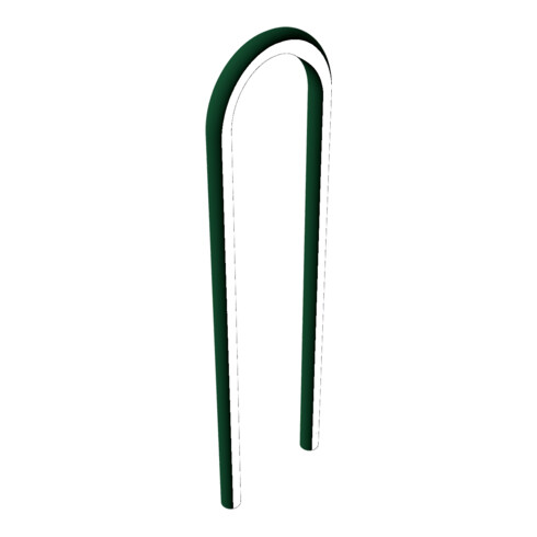 Schake Universalbügel aus Stahlrohr Ø 60 x 2,5 mm Breite: 400 mm, Höhe: 1400 mm, beschichtet, RAL 6005 zum Einbetonieren
