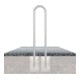 Schake Universalbügel aus Stahlrohr Ø 60 x 2,5 mm Breite: 400 mm, Höhe: 1400 mm, zum Einbetonieren-1