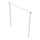 Schake Wäschetrockengerüst Ø60mm, Querstange 2,50m, 5 Haken einseitig, gebogen-2