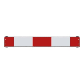 Schake Warnschild mit Rohrschellen, 800 x110 mm, RA2/B