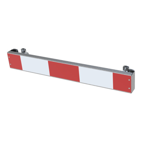 Schake Warnschild mit Rohrschellen, 800 x110 mm, RA2/B