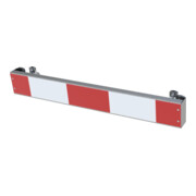 Schake Warnschild mit Rohrschellen, 800 x110 mm, RA2/B-2