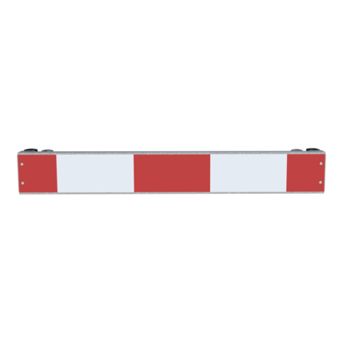 Schake Warnschild mit Rohrschellen, 800 x110 mm, RA2/B