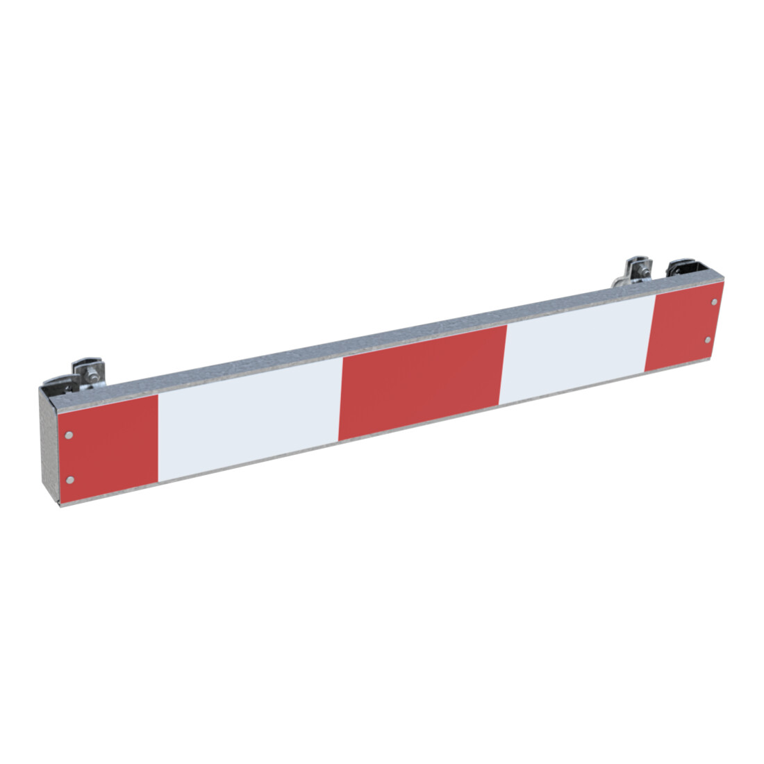 Schake Warnschild mit Rohrschellen, 800 x110 mm, RA2/B
