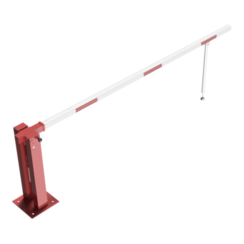 Schake Wegeschranken 3m + Pendelstütze Stahlkonstruktion 120x80mm
