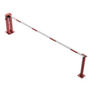 Schake Wegeschranken 4m + fester Auflagestütze, Dreikantverschluss Stahlkonstruktion 120x80mm-5