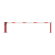 Schake Wegeschranken 4m + fester Auflagestütze, Dreikantverschluss Stahlkonstruktion 120x80mm-5