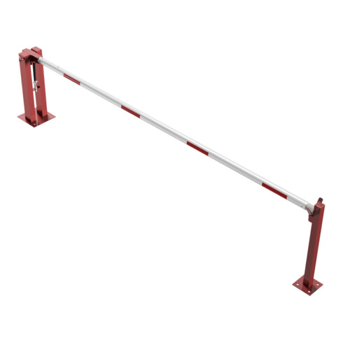 Schake Wegeschranken 4m + fester Auflagestütze Stahlkonstruktion 120x80mm