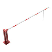 Schake Wegeschranken 4m + Pendelstütze, Dreikantverschluss Stahlkonstruktion 120x80mm-4
