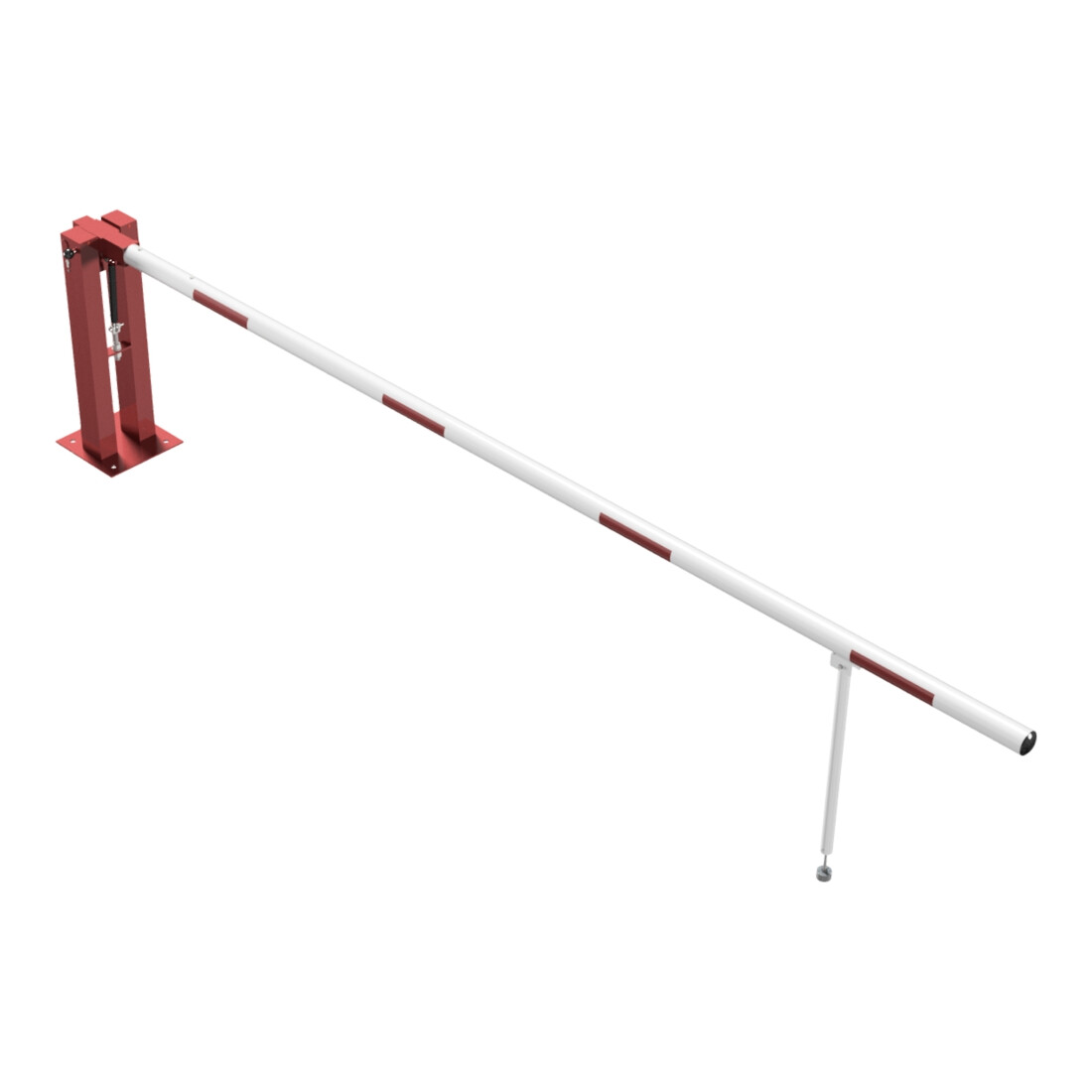 Schake Wegeschranken 4m + Pendelstütze Stahlkonstruktion 120x80mm