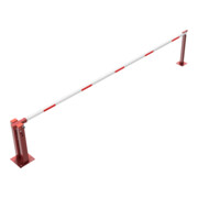 Schake Wegeschranken 5m + fester Auflagestütze, Dreikantverschluss Stahlkonstruktion 120x80mm-4