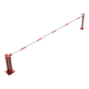 Schake Wegeschranken 5m + fester Auflagestütze Stahlkonstruktion 120x80mm-5