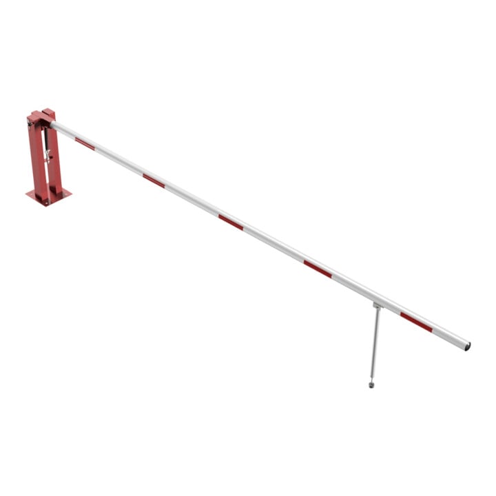 Schake Wegeschranken 5m + Pendelstütze Stahlkonstruktion 120x80mm