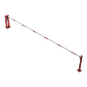 Schake Wegeschranken 6m + fester Auflagestütze, Bodenplatte zum Aufdübeln + Dreikantverschluß Stahlkonstruktion 120x80mm-4