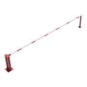 Schake Wegeschranken 6m + fester Auflagestütze, Bodenplatte zum Aufdübeln, für Vorhangschloß Stahlkonstruktion 120x80mm-4
