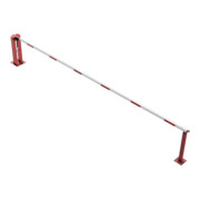 Schake Wegeschranken 6m + fester Auflagestütze, Bodenplatte zum Aufdübeln, für Vorhangschloß Stahlkonstruktion 120x80mm-4
