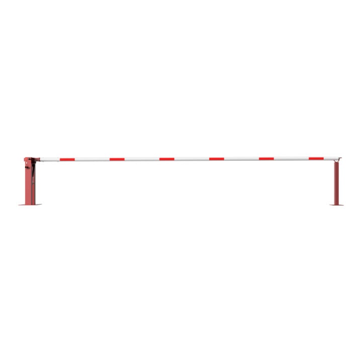 Schake Wegeschranken 6m + fester Auflagestütze, Dreikantverschluss Stahlkonstruktion 120x80mm
