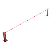 Schake Wegeschranken 6m + fester Auflagestütze Stahlkonstruktion 120x80mm-5