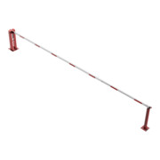 Schake Wegeschranken 7m + fester Auflagestütze, Bodenplatte zum Aufdübeln, für Vorhangschloß Stahlkonstruktion 120x80mm-2