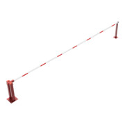 Schake Wegeschranken 7m + fester Auflagestütze, Bodenplatte zum Aufdübeln, für Vorhangschloß Stahlkonstruktion 120x80mm-5