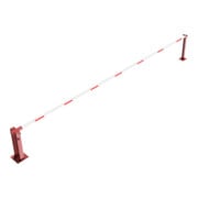 Schake Wegeschranken 7m + fester Auflagestütze, Dreikantverschluss Stahlkonstruktion 120x80mm-4