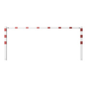 Schake Wegesperren 3,00m feststehend, weiß, beschichtet, + rot reflektierenden Leuchtstreifen, ohne Knieholm-5