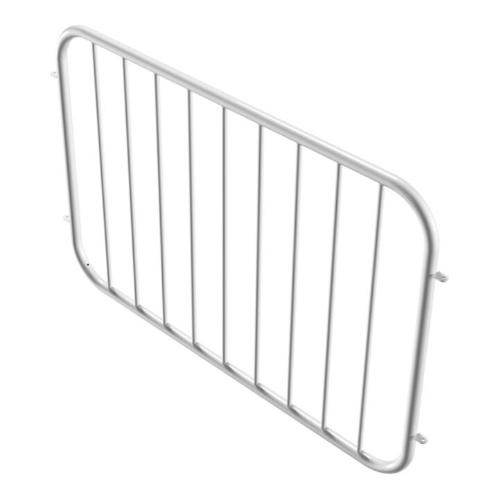 Schake Zaunfeld, Element, Ø33,7mm + Ø 16mm Füllstäben, angeschweißten Verbindungslaschen Achsabstand: 1500mm Höhe 900mm, weiß, beschichtet.