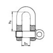 Schäkel droit galZn 10,0mm-3/8" WK-3