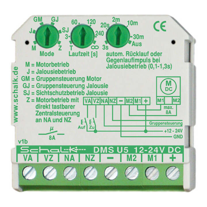 Schalk Commande OUVRIR/FERMER 12-24V DC DMS U5