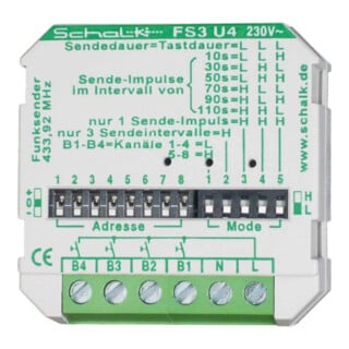 Schalk Funk-Sender UP 4-Kanal FS3 U4 (230V AC)