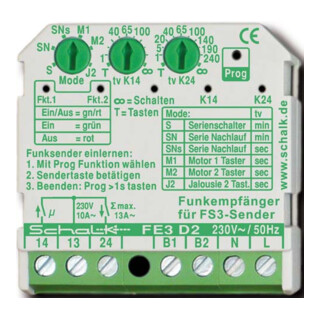 Schalk Interrupteur récepteur sans fil FE3 D2