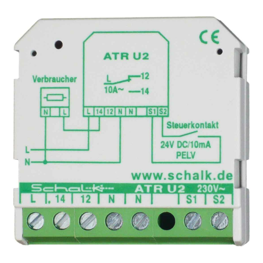 Schalk Relais de séparation actif 1W, 230V AC/24V DC PLEV ATR U2