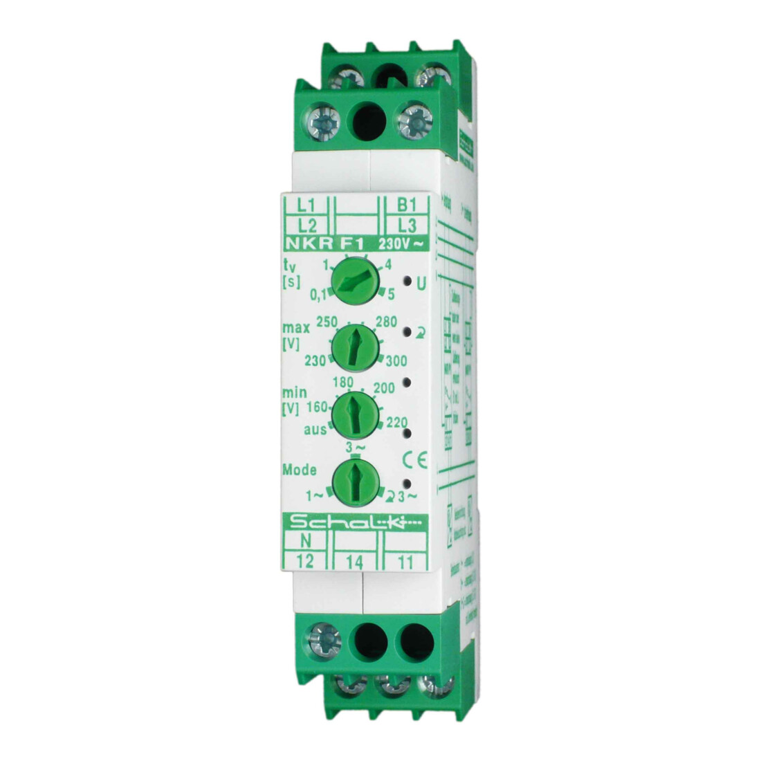 Schalk Relais de surveillance réseau avec commutateur rotatif 3x230/400V NKR F1