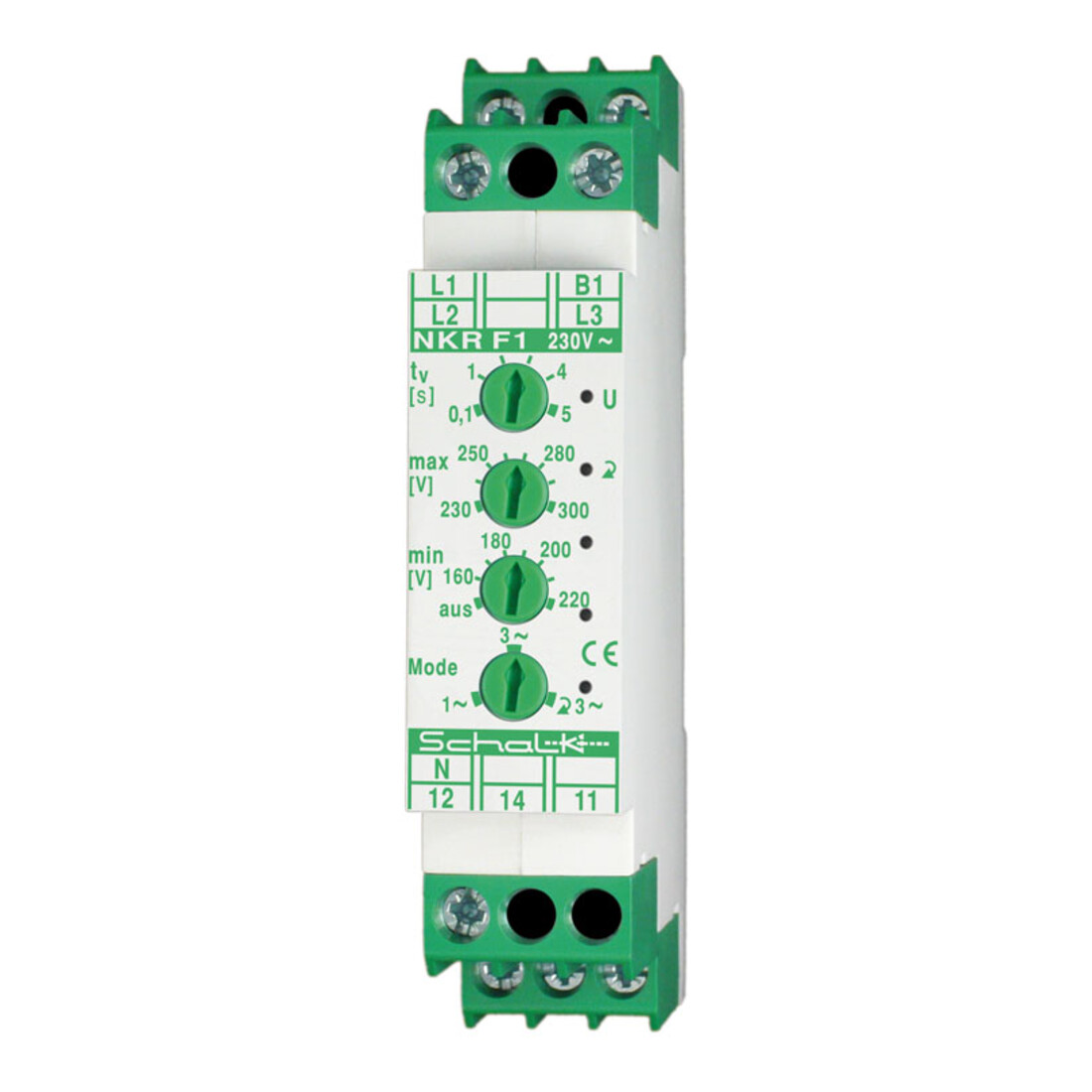 Schalk Relais de surveillance réseau avec commutateur rotatif 3x230/400V NKR F1