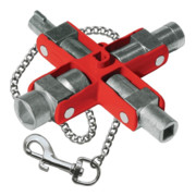 Schaltschrankschlüssel SuBMaster 9 in 1 9 Funktionen m.Karab.h.an Kette