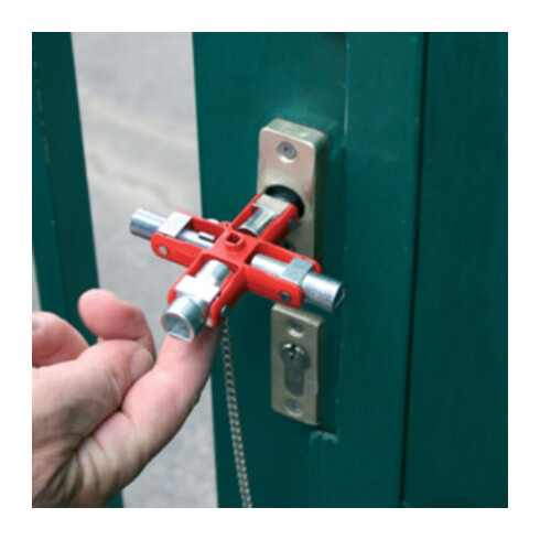 Schaltschrankschlüssel SuBMaster 9 in 1 9 Funktionen m.Karab.h.an Kette