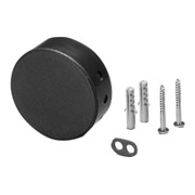 Scharnberger+Hasenbein Boîte de dérivation plafond noire Baldachin 70,5x24 mm 88412 (34/2)-1