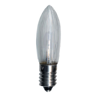 Scharnberger+Hasenbein LED-TOP-Riffelkerze E10 10-55V 0,1W klar 57690 (VE3)