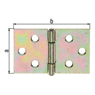 Gustav Alberts Scharnier galvanisch verzinkt Stahl
