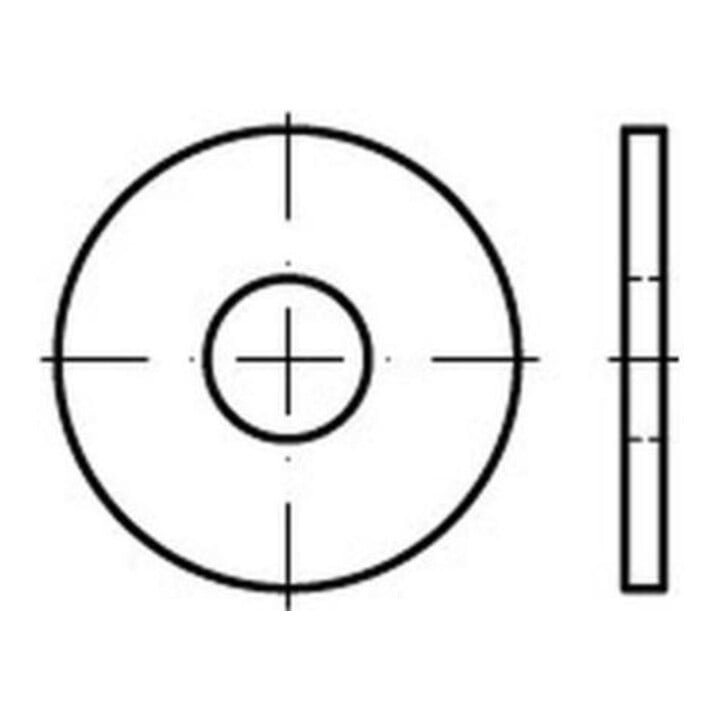 Scheibe DIN 9021/ISO 7093 10,5x30x2,5mm Edelstahl A4 blank