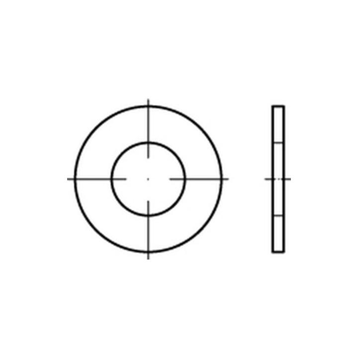 Scheibe Standard ähnl. DIN 134 Stahl 16x32x2mm