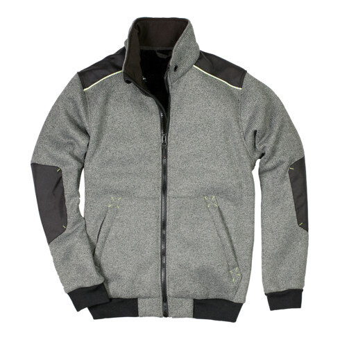 SCHEIBLER Blouson en maille Piering Taille XL, gris chiné